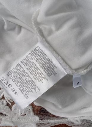 Нарядная женская белая меди юбка 3д цветы на подкладке м-л5 фото