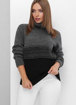 Теплий светр під горло напіввовна — чудова якість6 фото