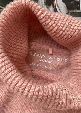 💗розовый кашемировый гольфик от дорогого люксового бренда gerry weber 100% pure cashmere 🤤 очень нежный и мягкий, рыхлая текстура2 фото