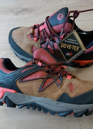 Новые кожаные кроссовки merrell vibram с мембраной gore tex