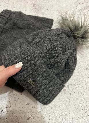 Зимний набор шапка и снуд, зимняя шапка3 фото