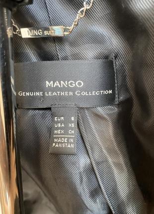 Kожаная курточка mango3 фото