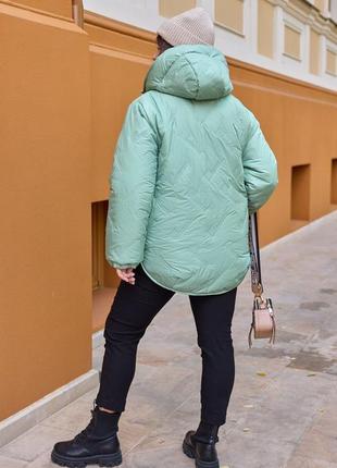 Дуже тепла зимова куртка на синтепоні3 фото