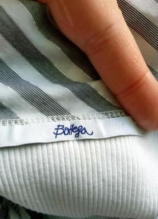 Комбинированная блуза без рукавов, шифон+трикотаж, р. m, от bottega италия6 фото