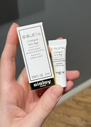 Крем для контуру губ і очей sisley sisleya eye and lip contour cream мініатюра 2мл