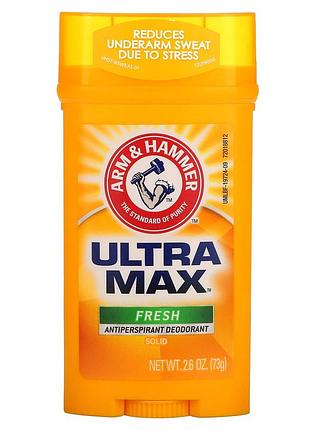 Arm & hammer ultramax твердий дезодорант антиперспірант для чоловіків  73 г стік arh-19724