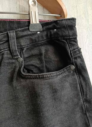 Джинсы черные, базовые черные джинсы4 фото