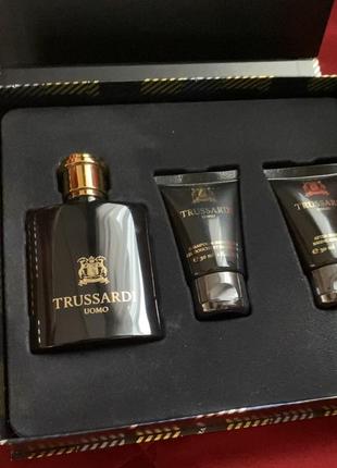 Trussardi  uomo set 50/30/30 оринінал5 фото