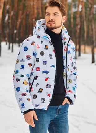 Бомбезна зимова куртка nba asos з принцами