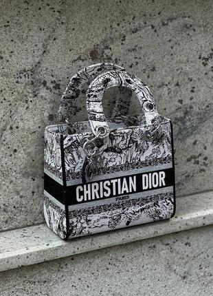 Сумка c.dior lady gray