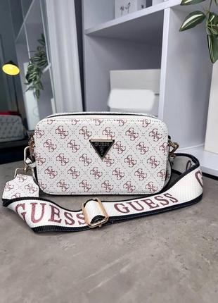 Сумка guess pink white