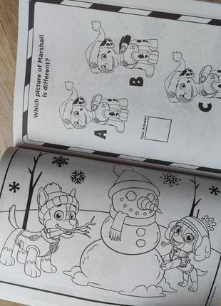 Детская раскраска щенячий патруль paw patrol activity book usa disney