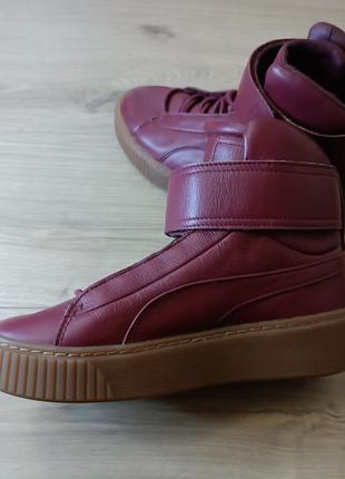 Новые высокие кроссовки от puma / женские кожаные кроссовки2 фото
