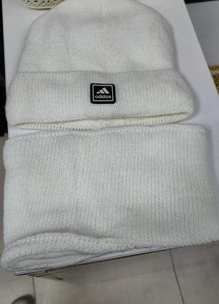 Шапка+хомут стильная тренд на флисе