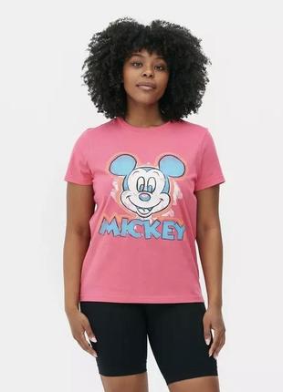 Зручна, яскрава рожева і весела футболка mikki mouse , дісней, міккі маус, disney4 фото