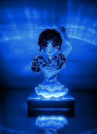 Переносной детский ночничок уэнсдей с usb разъемом