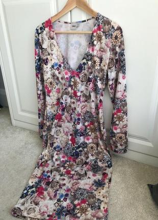 Розпродаж сукня asos мiдi з принтом у вигляді квітів і коштовностей5 фото