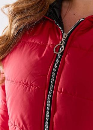 Теплое зимнее пальто, зимняя удлиненная куртка на силиконе3 фото
