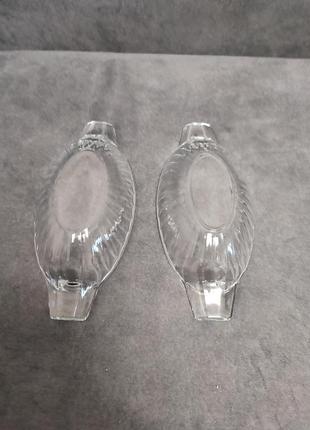 Стеклянная тарелка для салатов закусок лодочки салатник