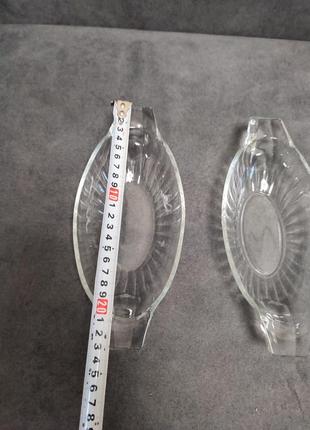 Стеклянная тарелка для салатов закусок лодочки салатник