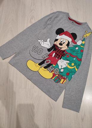 Лонгслів з новорічним принтом, primark, disney, р. 140/146