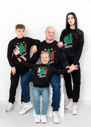 Свитшот детский новогодний теплый "family look"3 фото