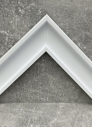 Напольное белое зеркало 50 170 стильное примерочное в узкой раме, зеркало стоячее в...