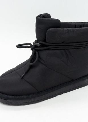 Зимние черные дутики winter 37. размеры в наличии: 37, 38, 39, 41.