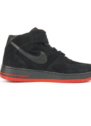 Кроссовки мужские осень - зима nike air force 1 высокие