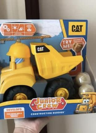 Машинка cat junior crew construction buddies самоскид