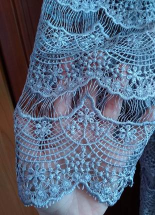 Чудова нова вечірня сукня з дуже дорогого мережива8 фото