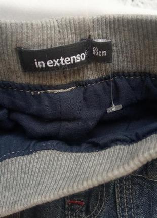 Штани джинсові, утепленні на резинці3 фото