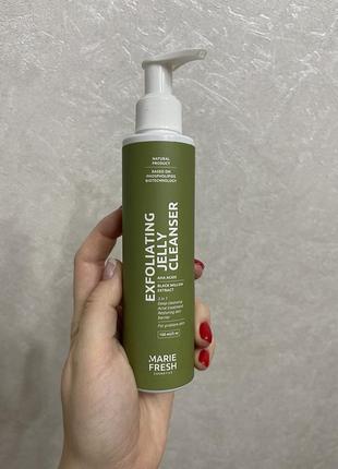 Гель-эксфолиант marie fresh cosmetics exfoliating jelly cleanser для умывания проблемной кожи лица, 150 мл1 фото