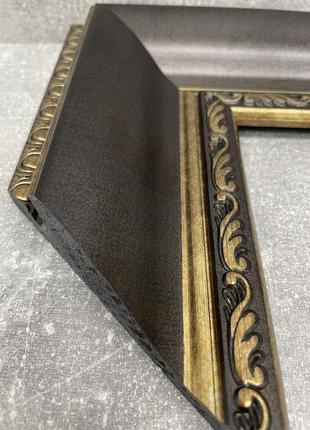 Зеркало напольное в ванную 176х56 стильное в широкой раме, зеркало напольное большое...