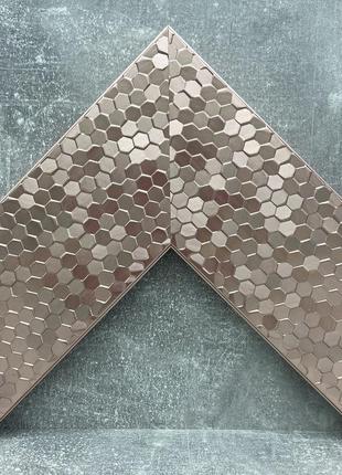 Зеркало розовое золото 176х56 стильное в широкой раме, зеркало напольное большое на...