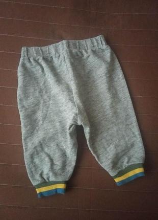 Детские трикотажные штанишки на мальчика lc waikiki 68/74 см теплые штаны джоггеры хлопок 3-6-9 мес6 фото