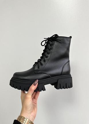 Зимові шкіряні черевики