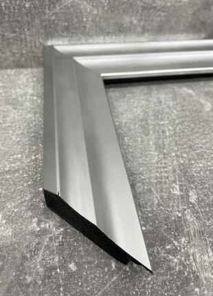 Квадратное зеркало в прихожую 68х68 с патиной для спальни, зеркало серебряное в...