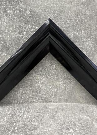 Зеркало навесное черное 78х58 в узкой раме для спальни, настенные зеркала в багетной...