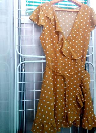 Zara pull bearплатье в шорох на запах летнее3 фото