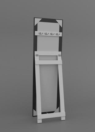 Дзеркало в срібній рамі 170х50 для кімнати на повний зріст, дзеркало стояче велике...