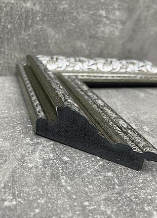 Дзеркало в срібній рамі 170х50 для кімнати на повний зріст, дзеркало стояче велике...