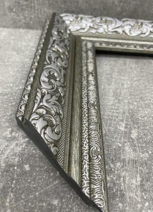 Дзеркало в срібній рамі 170х50 для кімнати на повний зріст, дзеркало стояче велике...