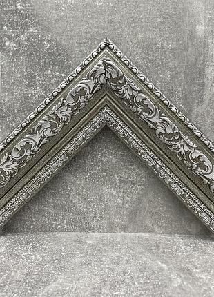 Дзеркало в срібній рамі 170х50 для кімнати на повний зріст, дзеркало стояче велике...