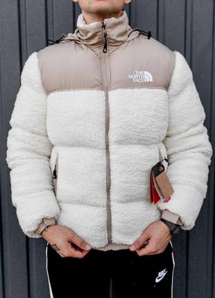 Очень стильная качественная мужская куртка барашек с капюшоном зимняя теплая6 фото
