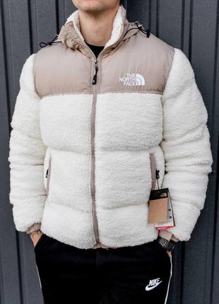 Очень стильная качественная мужская куртка барашек с капюшоном зимняя теплая2 фото