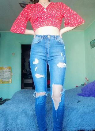 Рваные джинсы от missguided2 фото