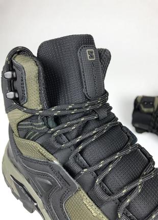 Зимние мужские кроссовки salomon BSDx gore-tex khaki цвета хаки термо6 фото