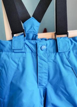 Зимние лыжные штанишки термо синие3 фото