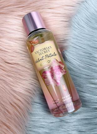 Розпив victoria’s secret velvet petals golden міст парфумований спрей вікторія сікрет4 фото